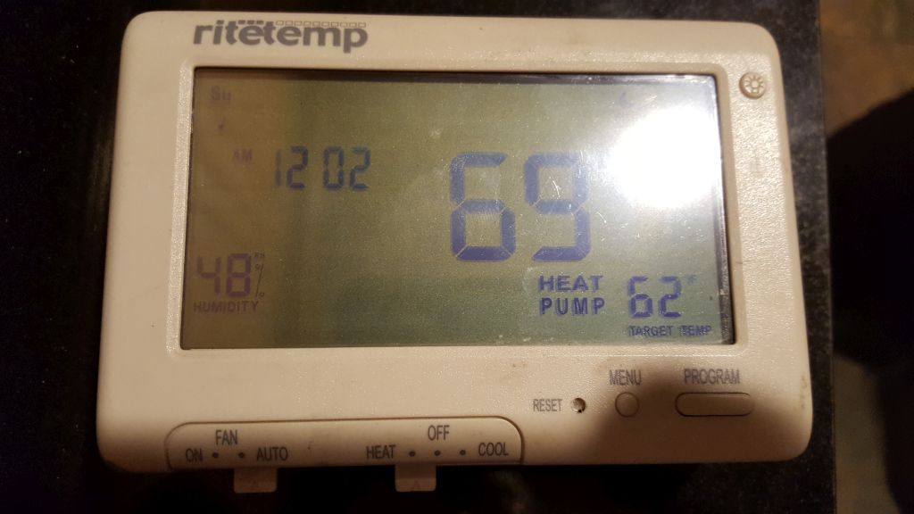 Thermostat says "Emer Heat Pump" but I just have a furnace DIY Home